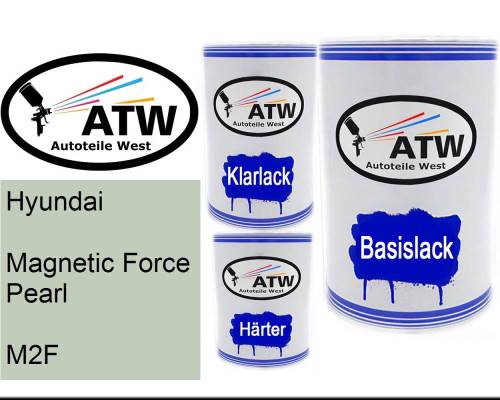 Hyundai, Magnetic Force Pearl, M2F: 500ml Lackdose + 500ml Klarlack + 250ml Härter - Set, von ATW Autoteile West.